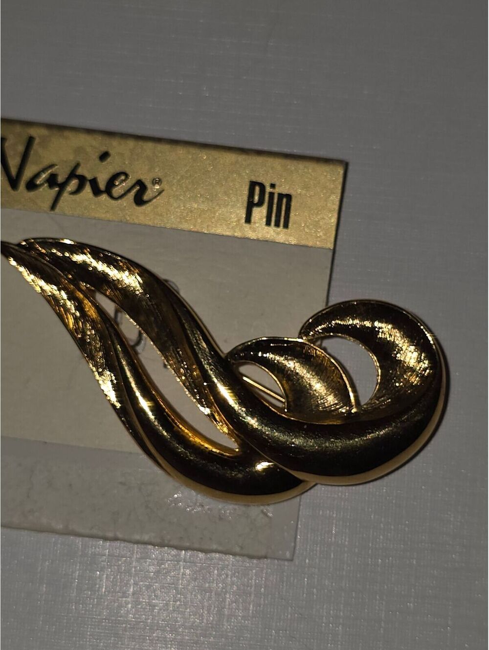 Napier brooch- gold tone